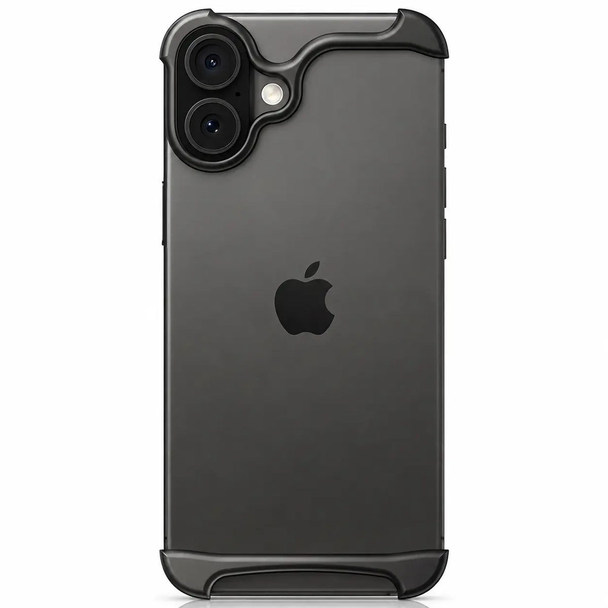 Lightweight aluminum phone case with open design #color_Midnight Black