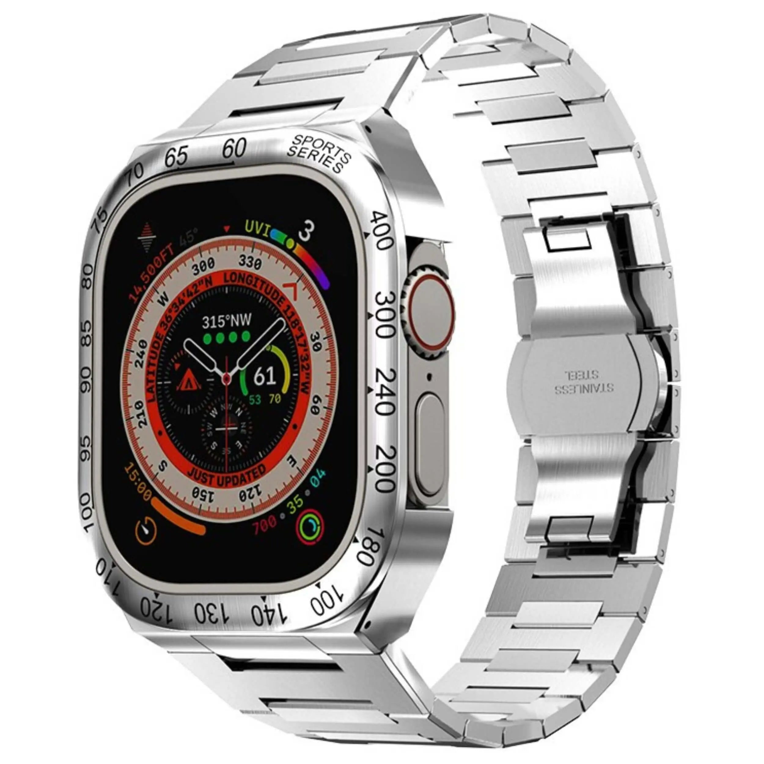 Stainless Steel Case & Band for Apple Watch