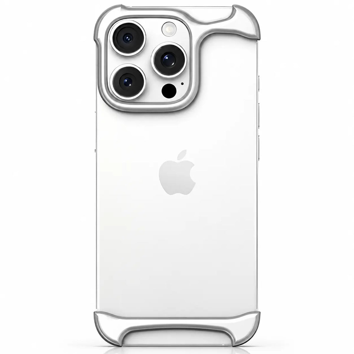 Minimal metal bumper with raised camera edge #color_Titanium Silver