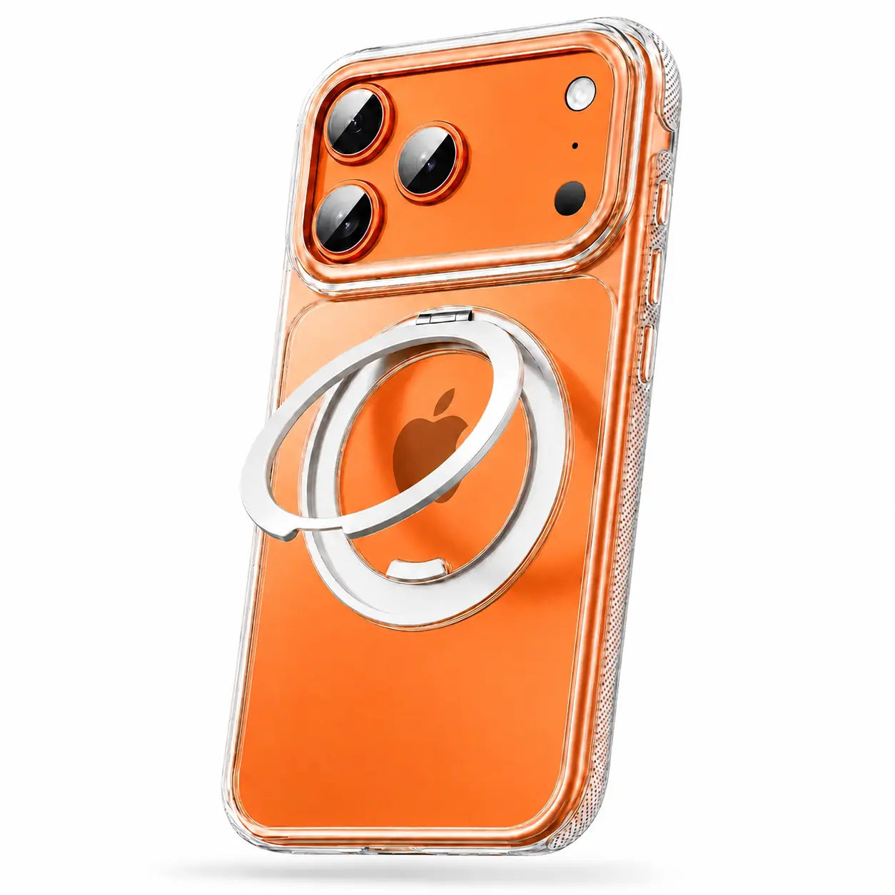 MagSafe iPhone case with raised camera lens protection
