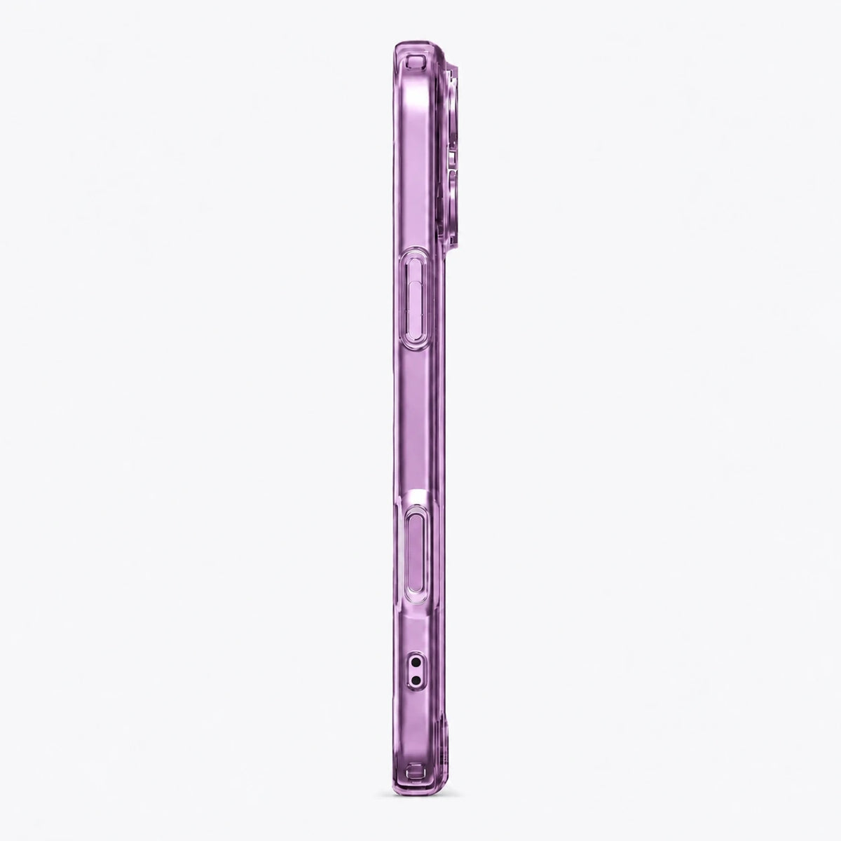 Lavender tinted phone case in a slim side profile on a white background #color_Lavender