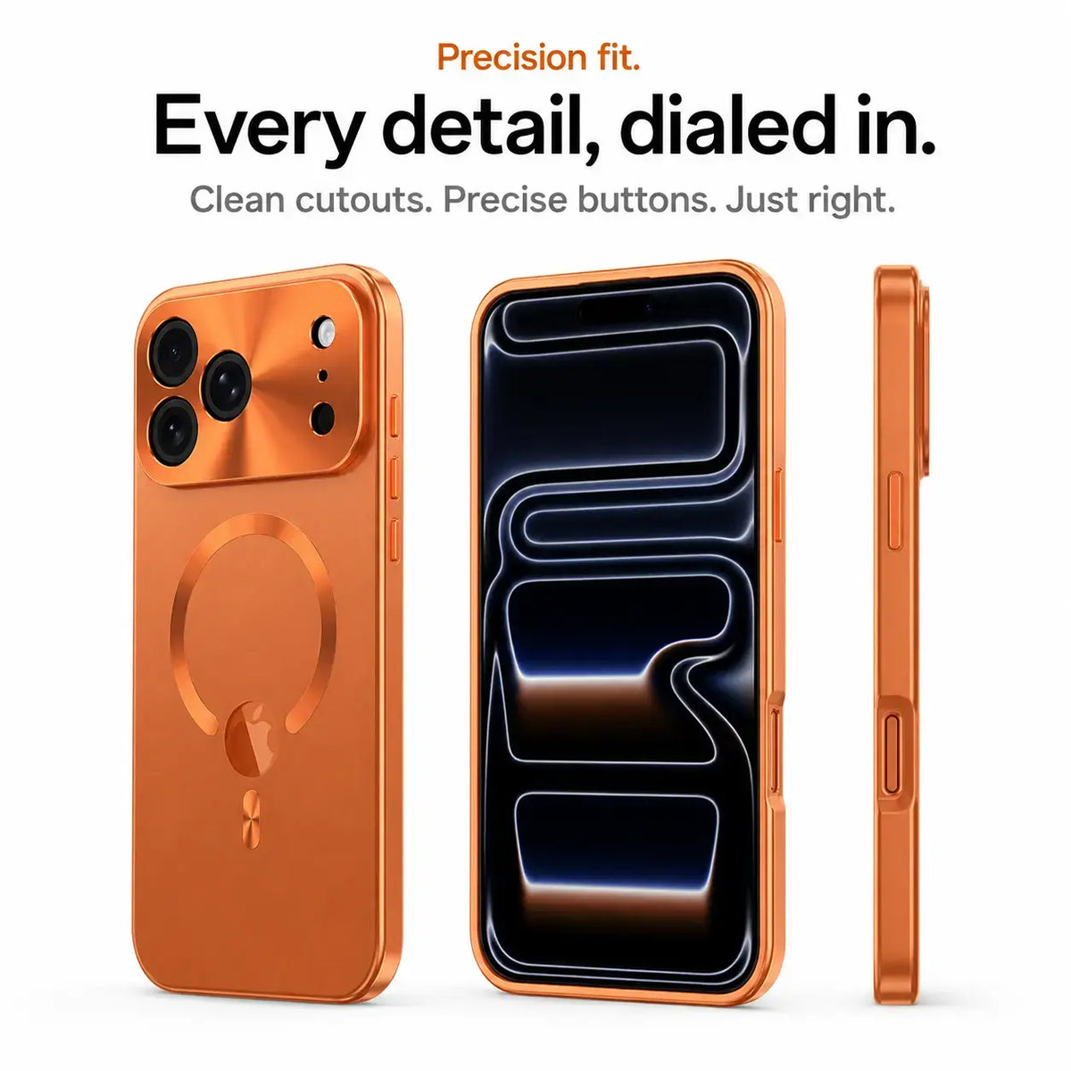 iphone privacy screen case cosmic orange #color_Cosmic Orange