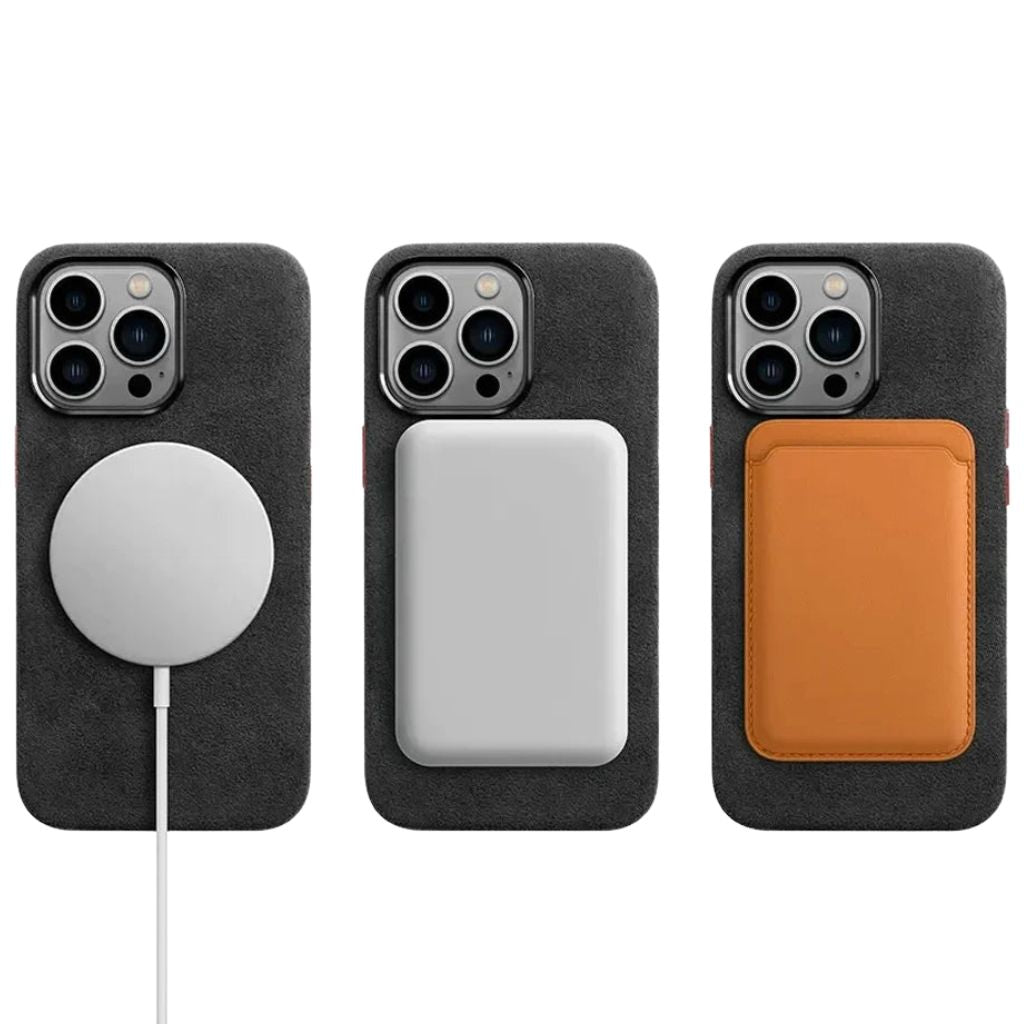 Magnetic Alcantara Case for iPhone