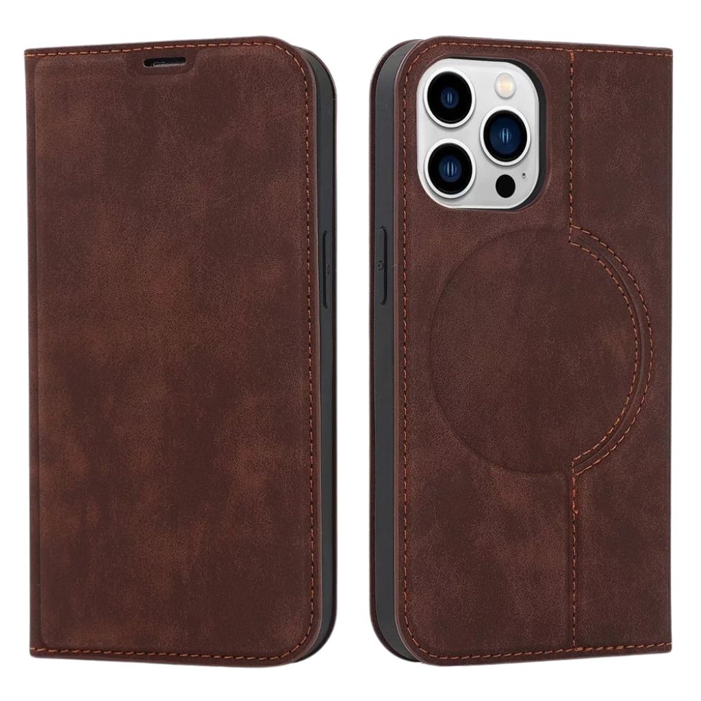 Magnetic Leather Case with Wallet for iPhone