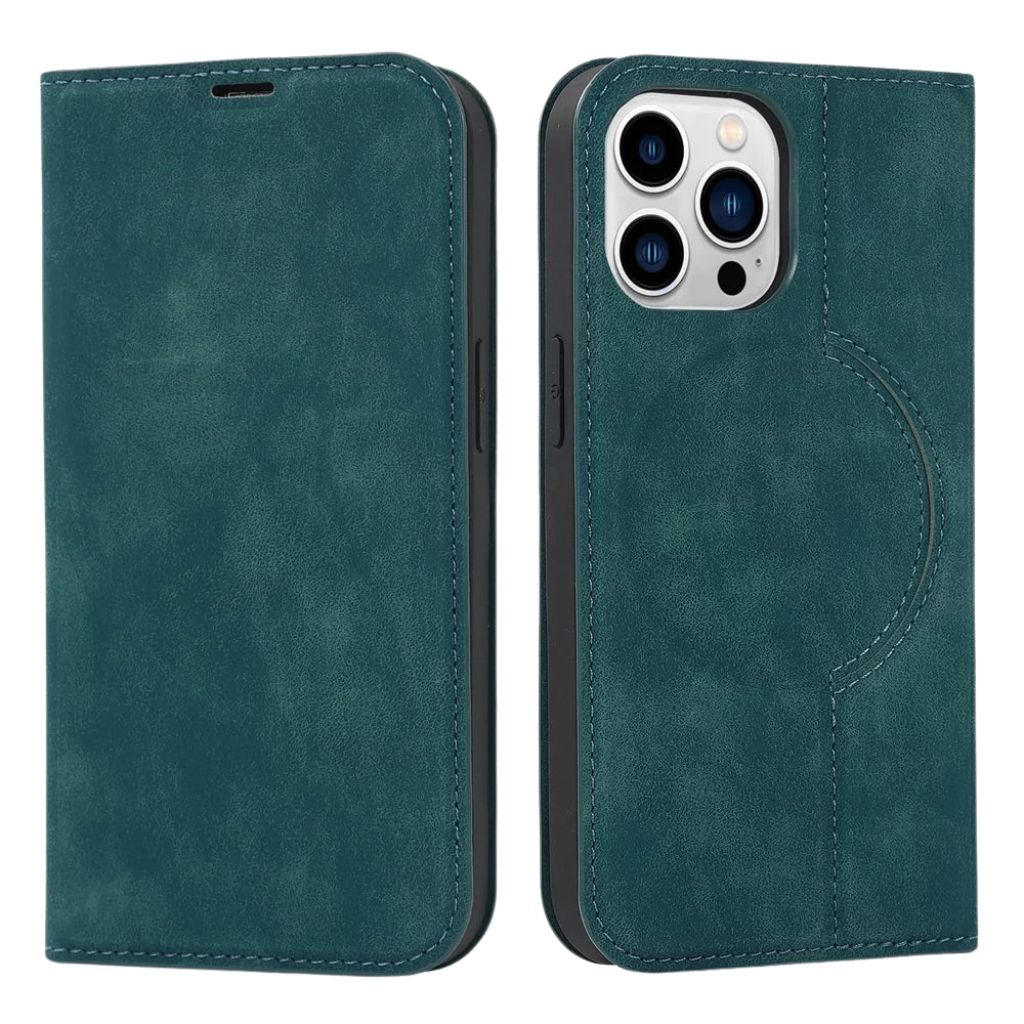 Magnetic Leather Case with Wallet for iPhone